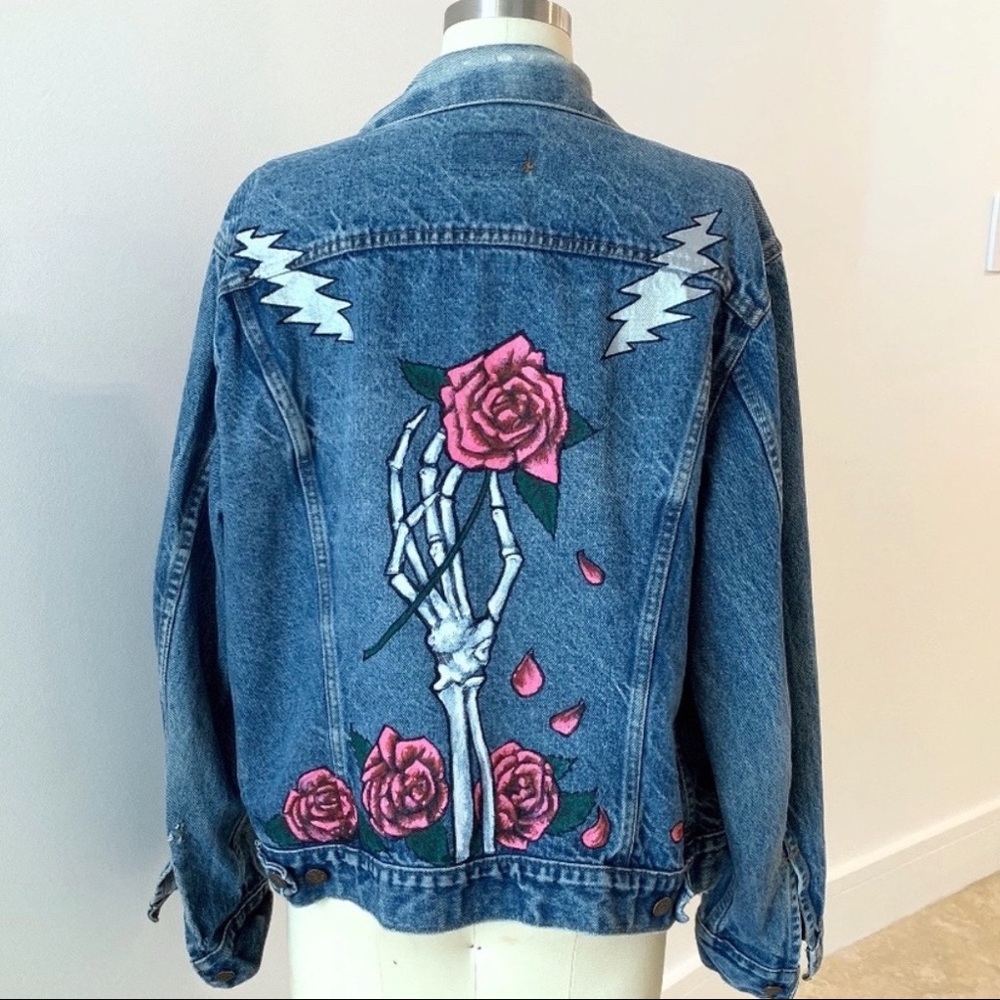Vintage Levi's Hand Painted Grateful Dead Jacket - Picture 3 of 8